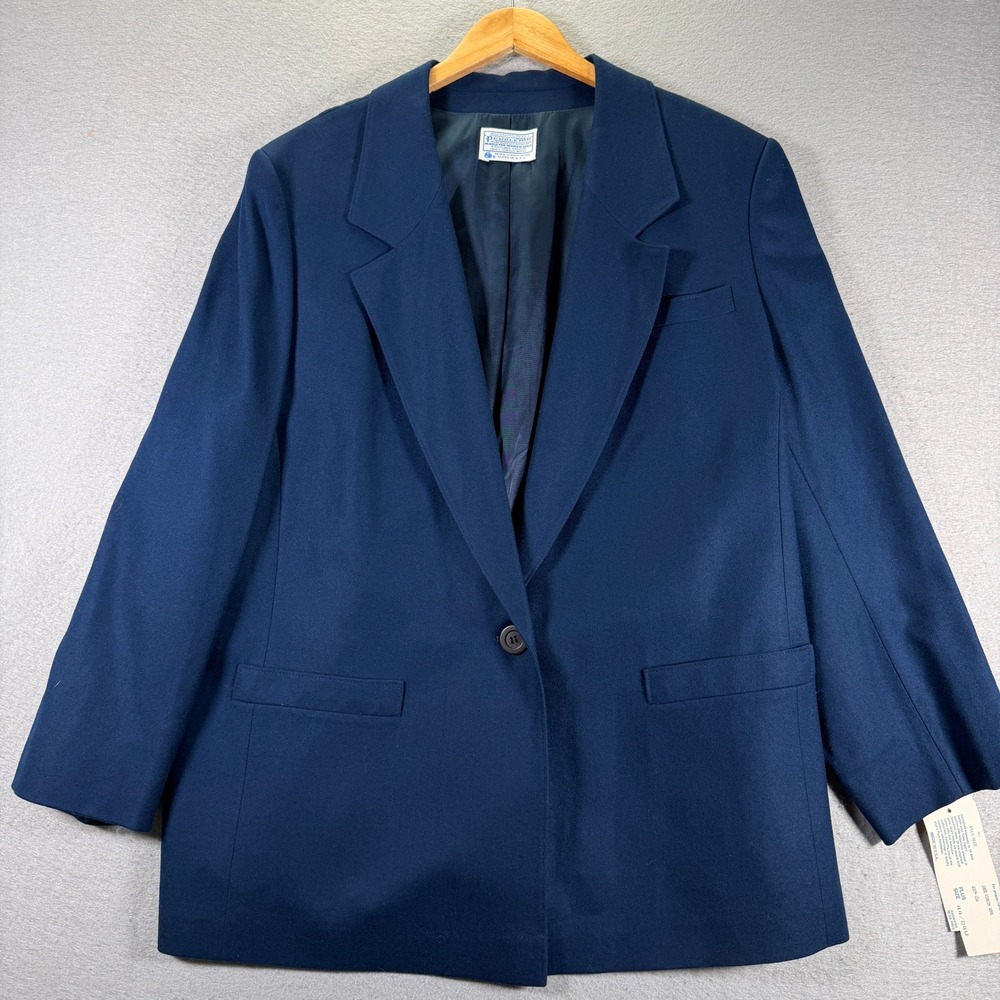 Pendleton Plus Size Womens Blazer 44/24W Wool Blend Single Button New with Tags